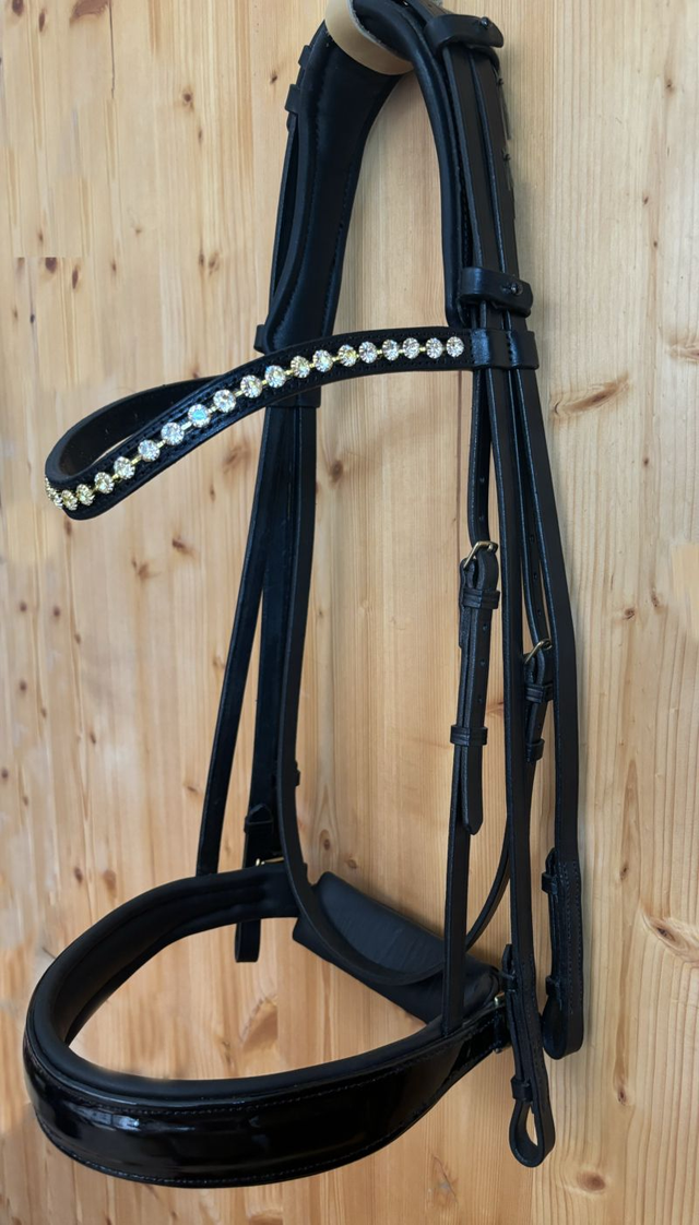 Kandarenzaum inkl. Stirnband aus Qualitätsleder, ohne Zügel