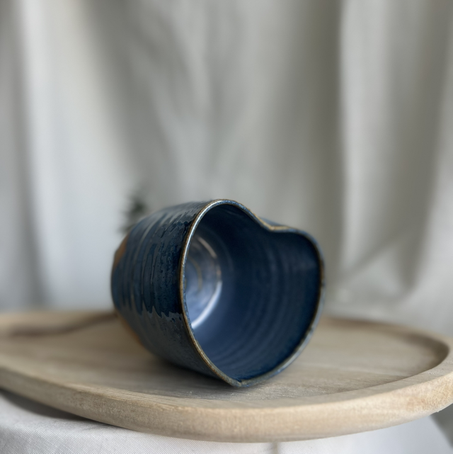 Herzbecher blau