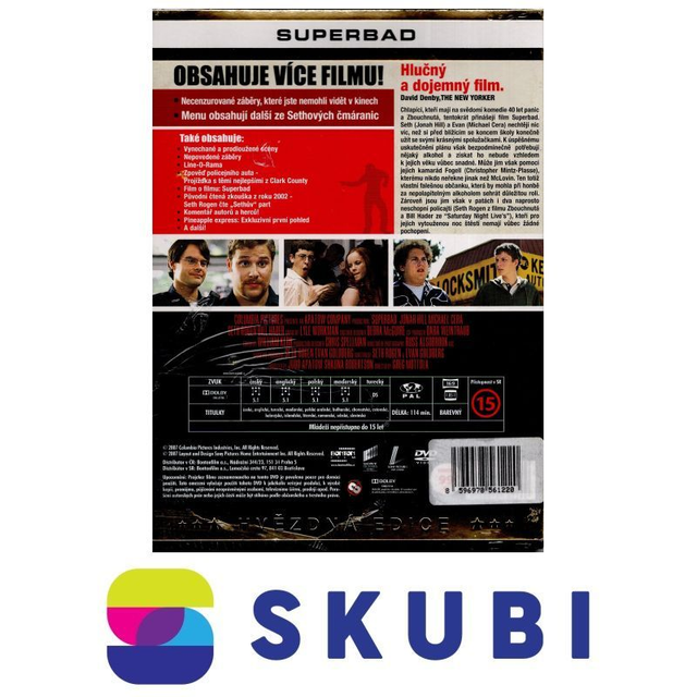 DVD Superbad - česky, anglicky, polsky, maďarsky, turecky