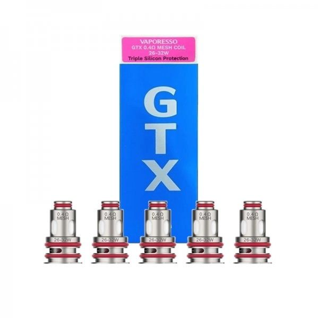 VAPORESSO GTX Pod Mesh Coil 5 Pz Triple Silicone Protection 0.4Ω EAN6943498604029
