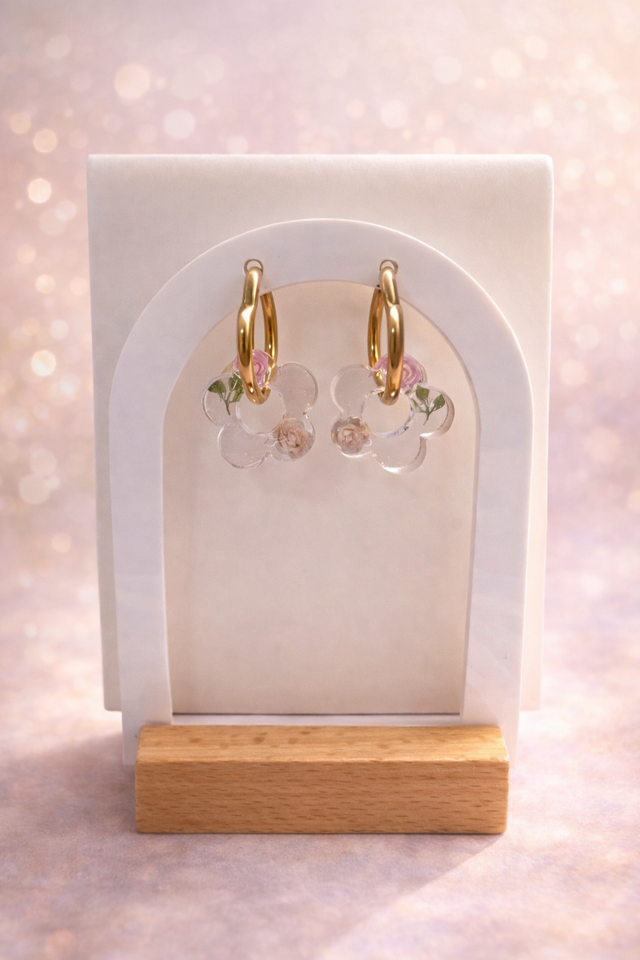 Fleurs transparente avec fleurs