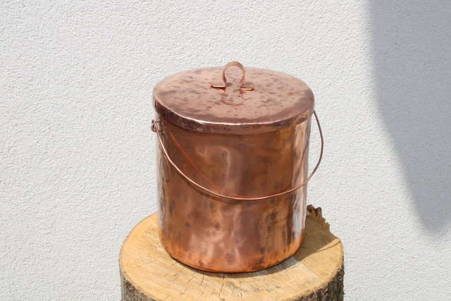 Rustic Compost Container, Food Waste or Storage Canister – Antibacterial &amp; Handmade
