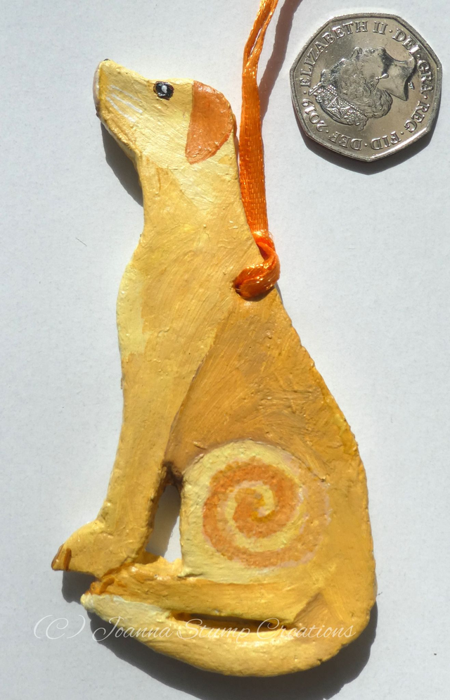 Wonderful "Animal Inspirations" Hanging Gifts, "Golden Labrador/Retriever dog". With an inspirational motto on the reverse.