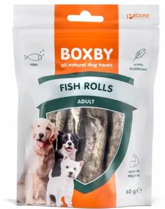 Boxby Fish Rolls žuvies lazdelės 60g