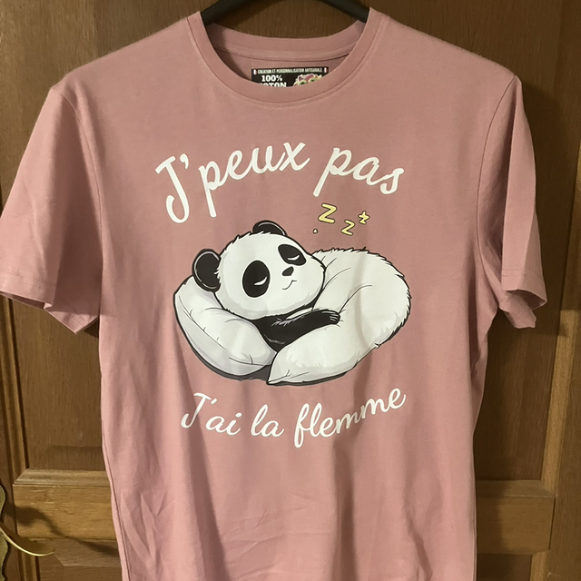Tee-shirt «J’peux pas j’ai la flemme »