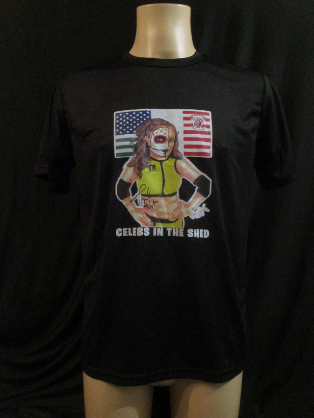 Thunder Rosa Picture T-Shirt MENS ADULT 100% Polyester Crew Neck BLACK (Medium) Top