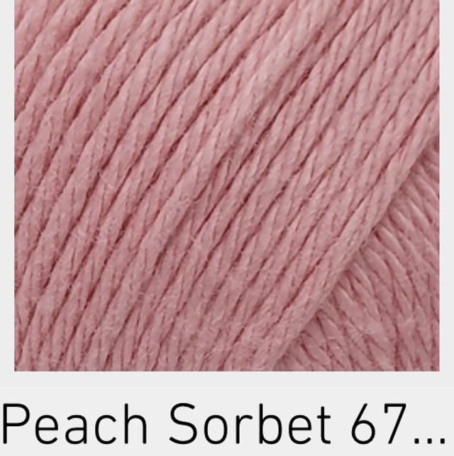 100% Cotton Peach Sorbet
