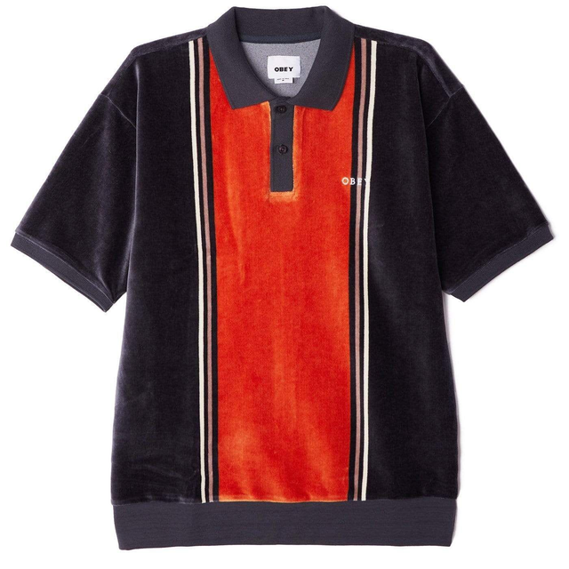 202351090063 - POLO OBEY OLD STYLE CON BOTTONI MANICHE CORTE