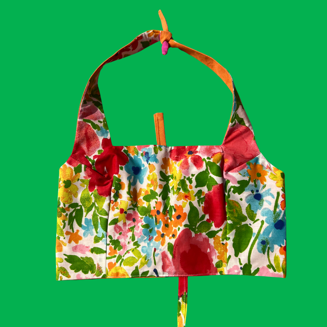 Crop top reversible "Flamboyant" - M