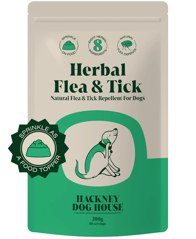 Hackney Dog House - Natural Flea and Tick Powder For Dogs | 80 Servings