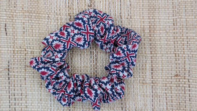 Chouchou - Bleu/blanc/fuchsia