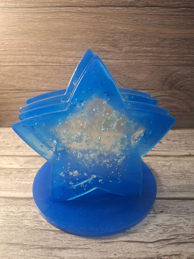 Set de Sous-Verres Étoilés avec son Support