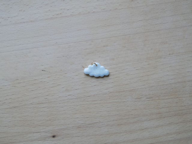 Charm nuage blanc brillant