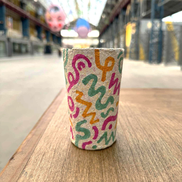 17/12 - Personnalisation d'un pot à crayon en papier recyclé