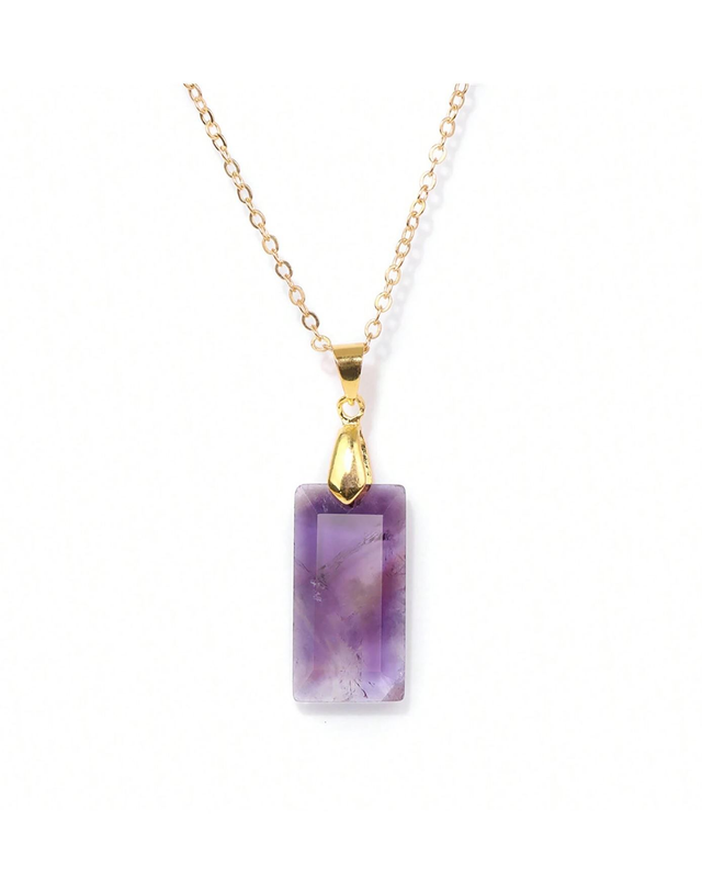 Pendentif en Améthyste avec sa chaîne