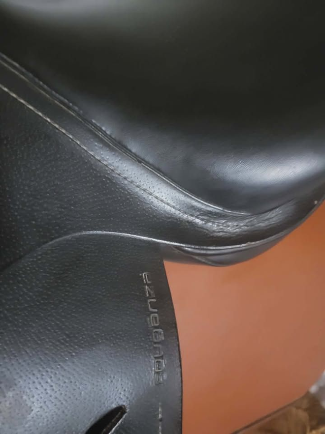 Selle mixte Fouganza cuir - 16" - très bon état