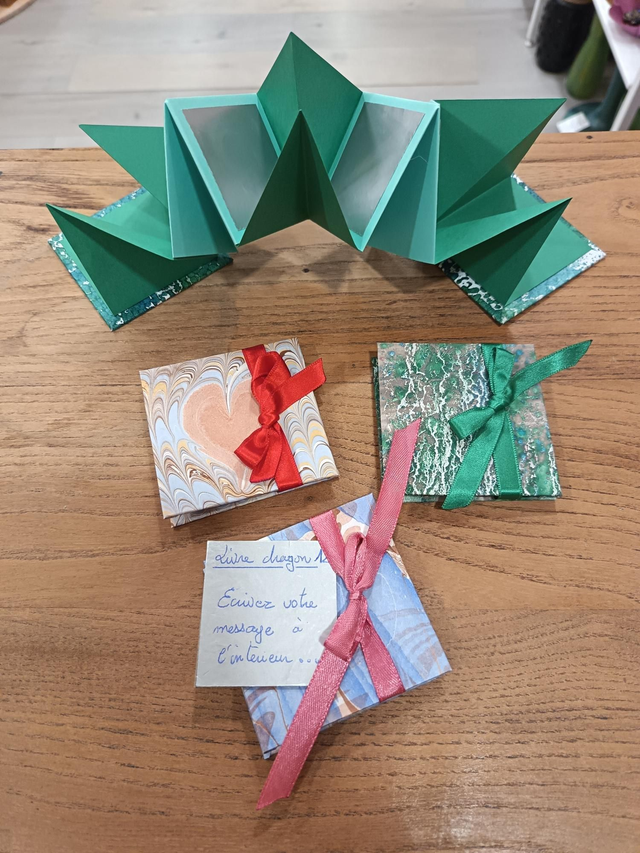 Mini carnet Dragon / carte origami