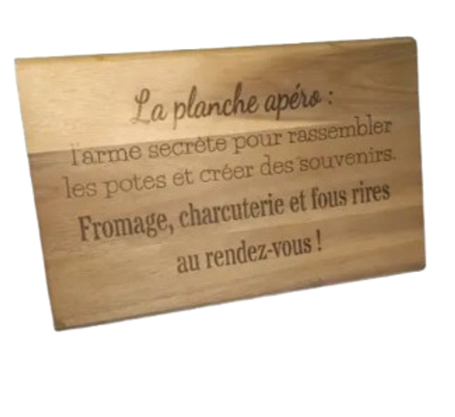 Planche à Découper Personnalisable – 25 × 16 cm