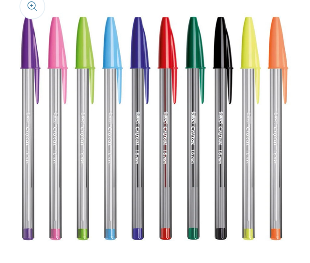 Penna cristal multicolor