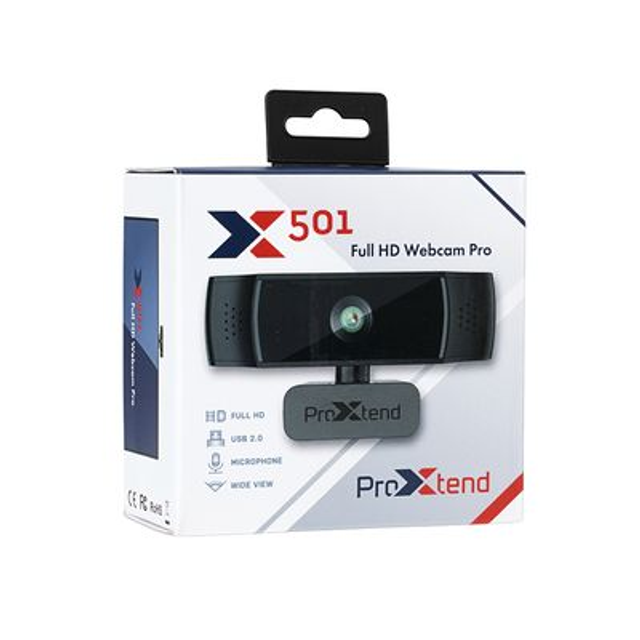Webcam ProXtend X501 Full HD Micro intégré