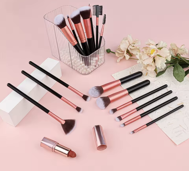 Ensemble de pinceaux de maquillage professionnels, 16 pièces,