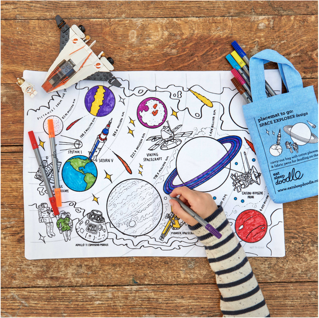 Colour and Go Placemats! Gifts for Children (available in 5 different designs)