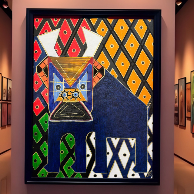 Toro Abstracto. Acrílico sobre lienzo 80x60