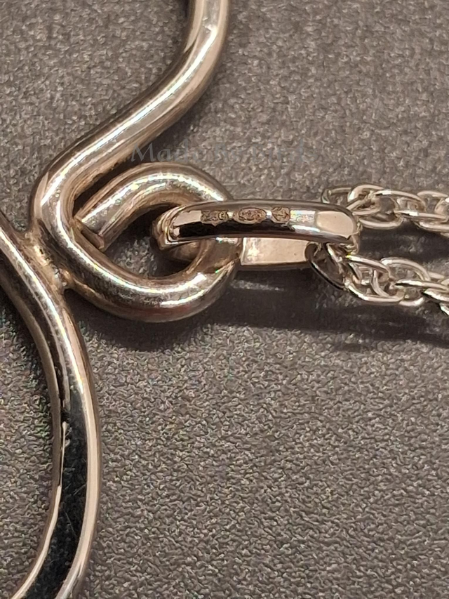 Sterling Silver Swirl Pendant Necklace
