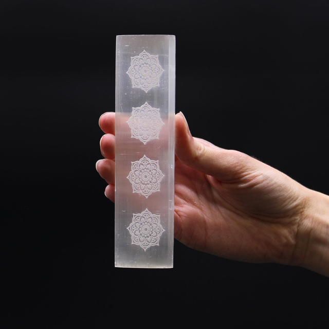 Selenite Charging Flat Bars - 15cm