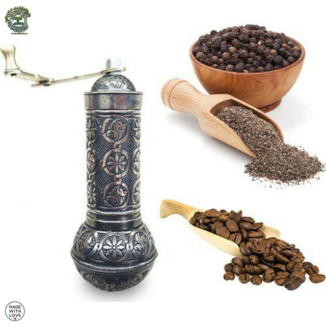 Traditional Turkish Pepper Salt Coffee Spice Grinder Mill 4.3 inch UK stock Gift 