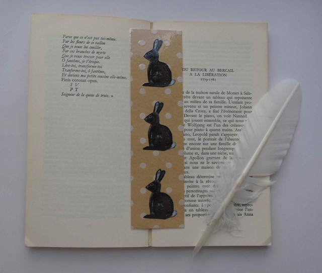 Le marque-page des 3 lapins