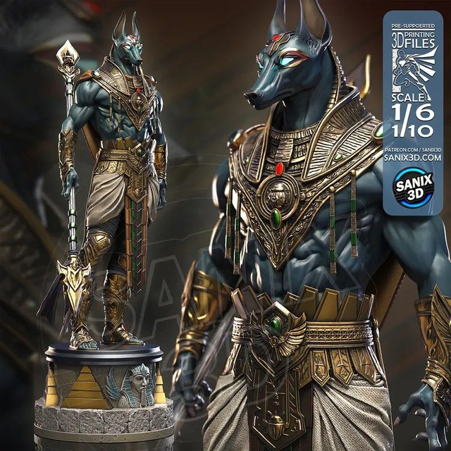 STATUE ANUBIS 