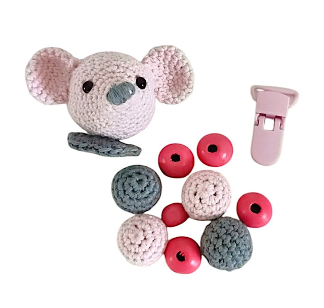 Attache-sucette souris à personnaliser