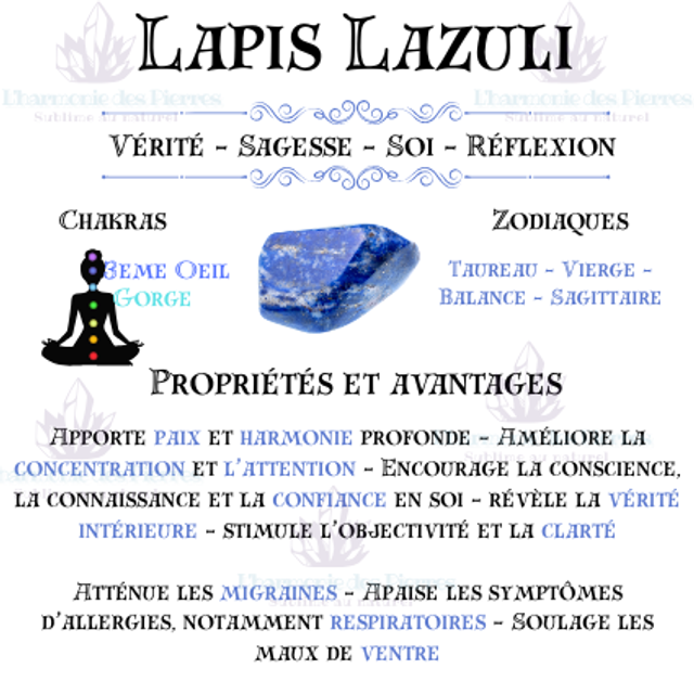 Boucles d'oreille " Cléa " en Lapis Lazuli