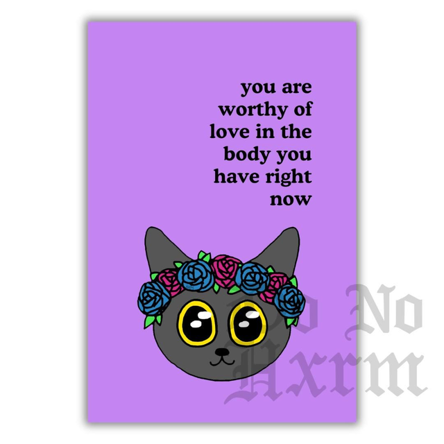 You Are Worthy Art Print (6x4)