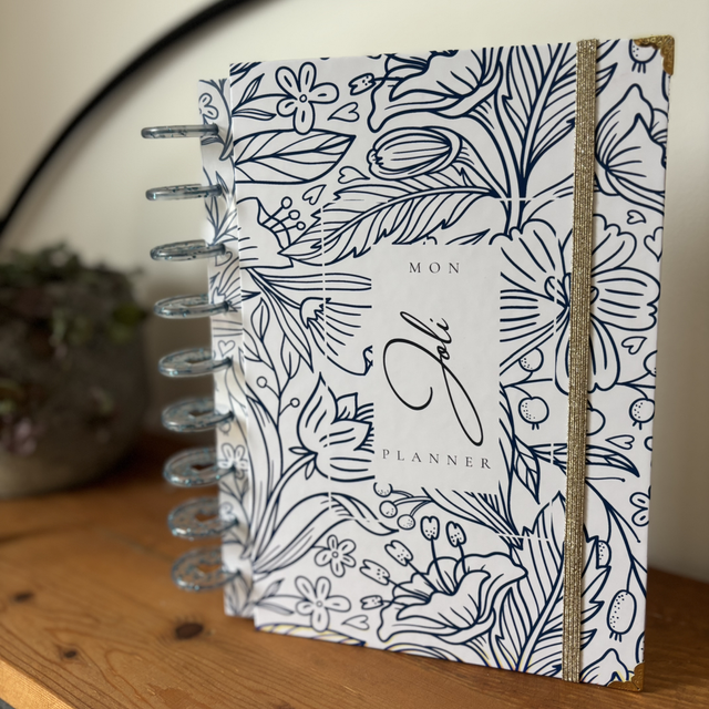 Planner deluxe fleur bleue