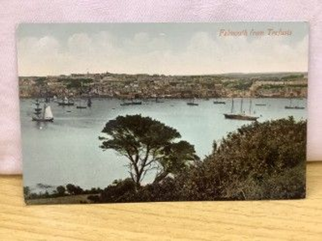 Falmouth from Trefusis, Cornwall, Valentine's Series Postcard. Our Ref No. R34 