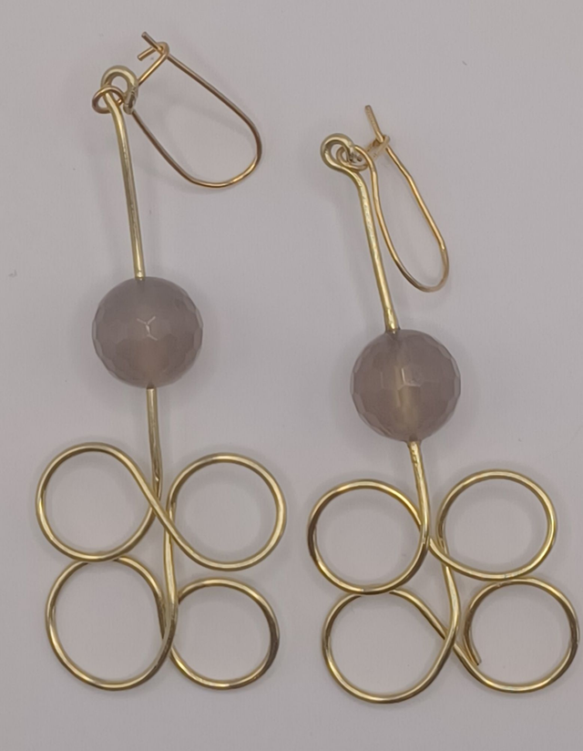 Boucles d'oreilles "Trèfle à 4 feuilles" 