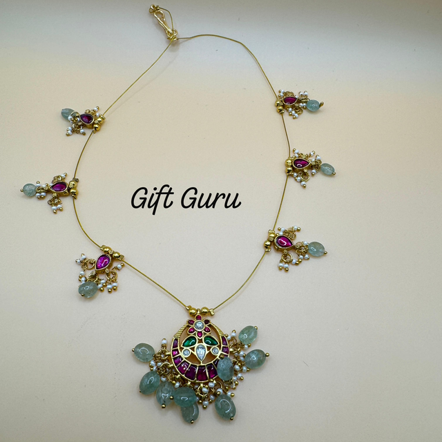 Invisible chain Jadau Kundan