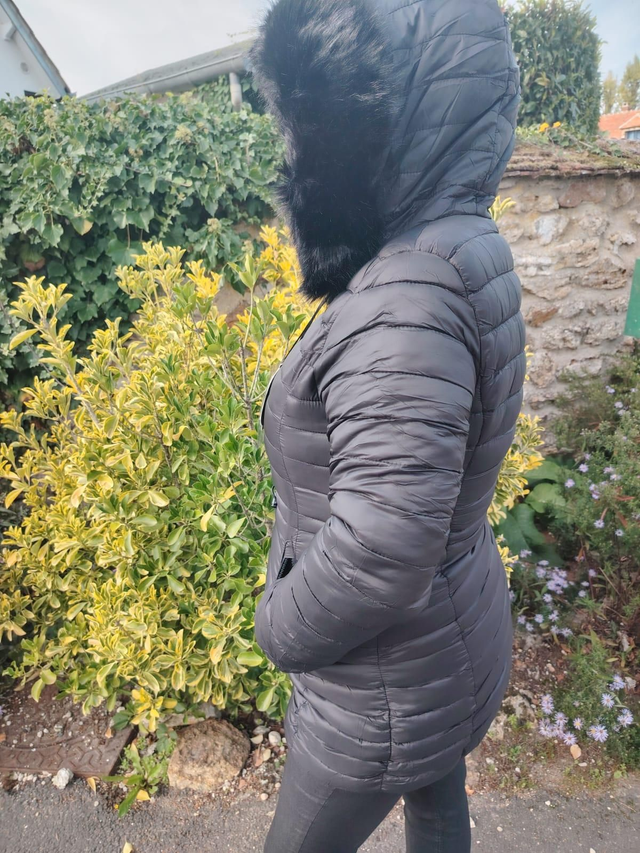 đManteau femme noir taille S rĂ©versible pilou pilou et impermĂ©able â Confort chaud et protection pluieđ