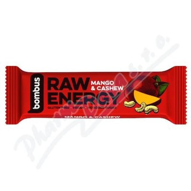 بومبوس Bombus Raw Energy Mango&cashew 50g