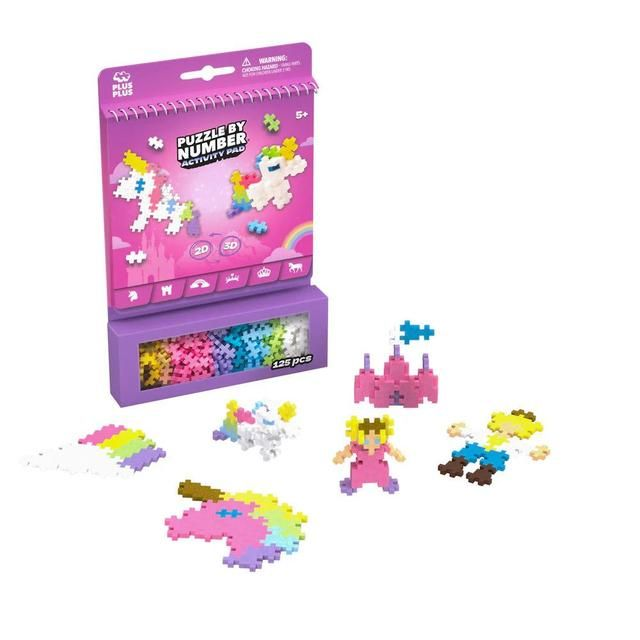 Plus-Plus Puzzle By Number - Activity Pad - Fairy Tale - 125Pcs