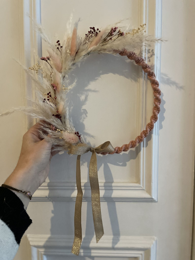 Atelier couronne en macramé et fleurs séchées 