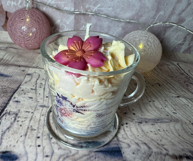 Bougie exquise hibiscus