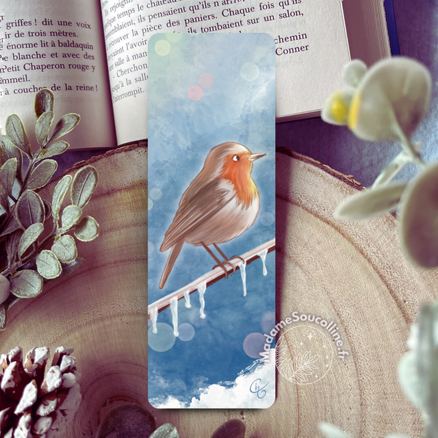 Rouge-gorge - Marque-page