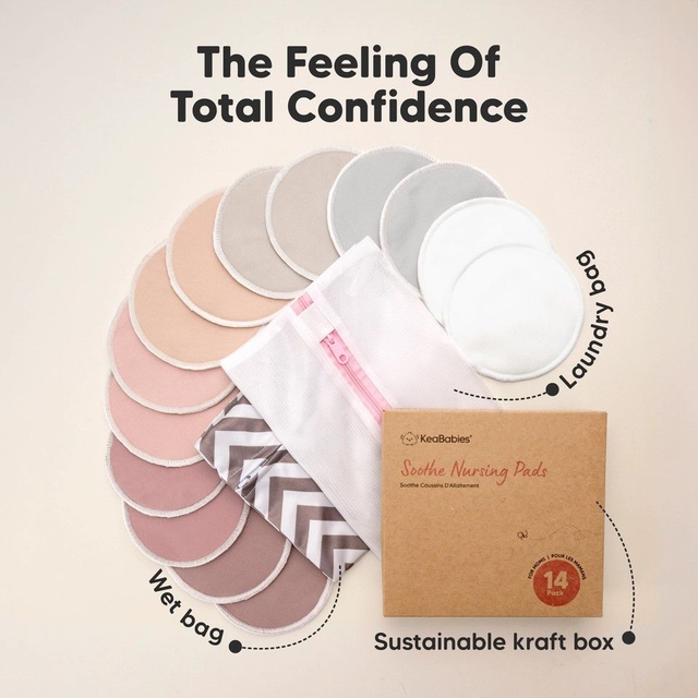KeaBabys Soothe Wiederverwendbare Stilleinlagen zum Stillen