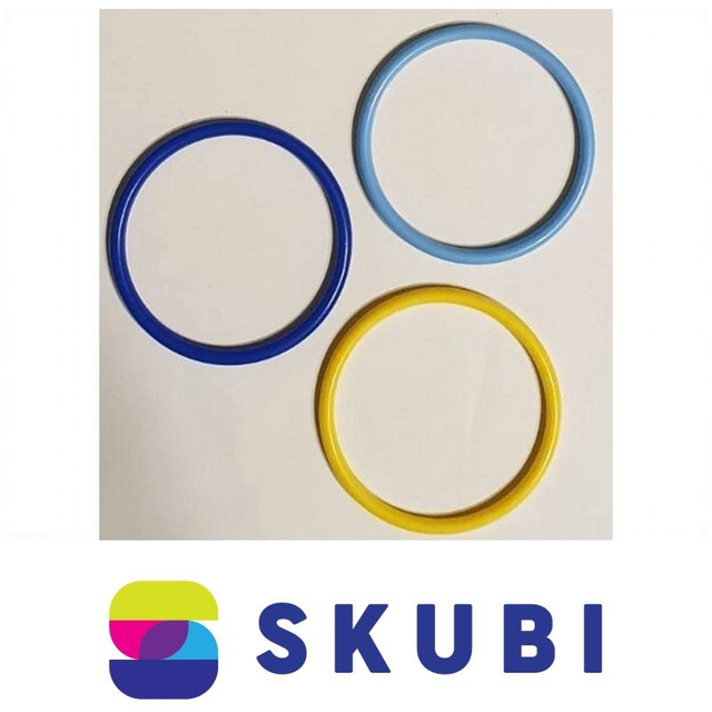 RETRO NÁRAMKY PLASTOVÉ - PEVNÉ, NEOHEBNÉ - 7.6 CM - SADA 3 KS (č. 304)