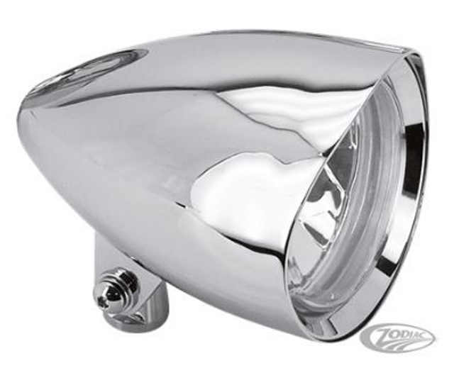 Phare Raindancer 4 1/2" large, 7" long, ampoule 12V 60/55W en Halogène