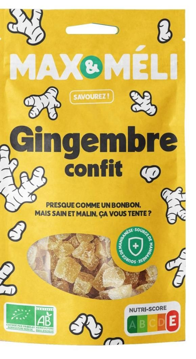 Gingembre Confit Bio 250g | Max &amp; Méli 250 g