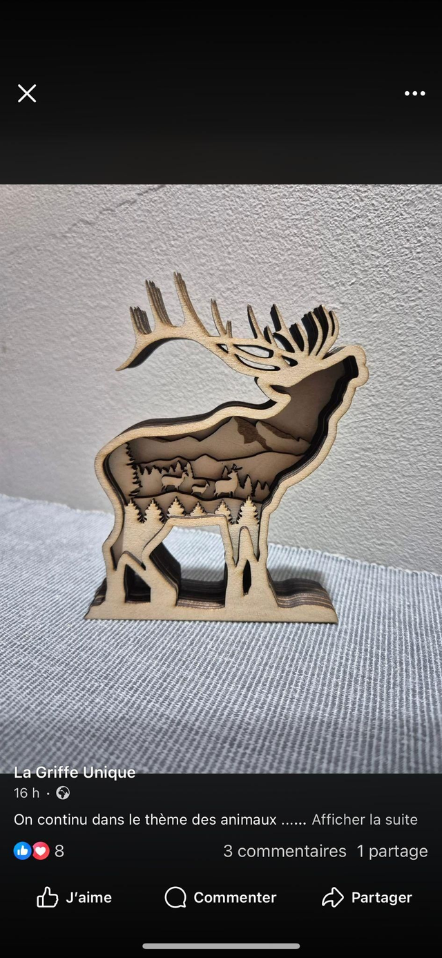 Décoration Cerf à poser 